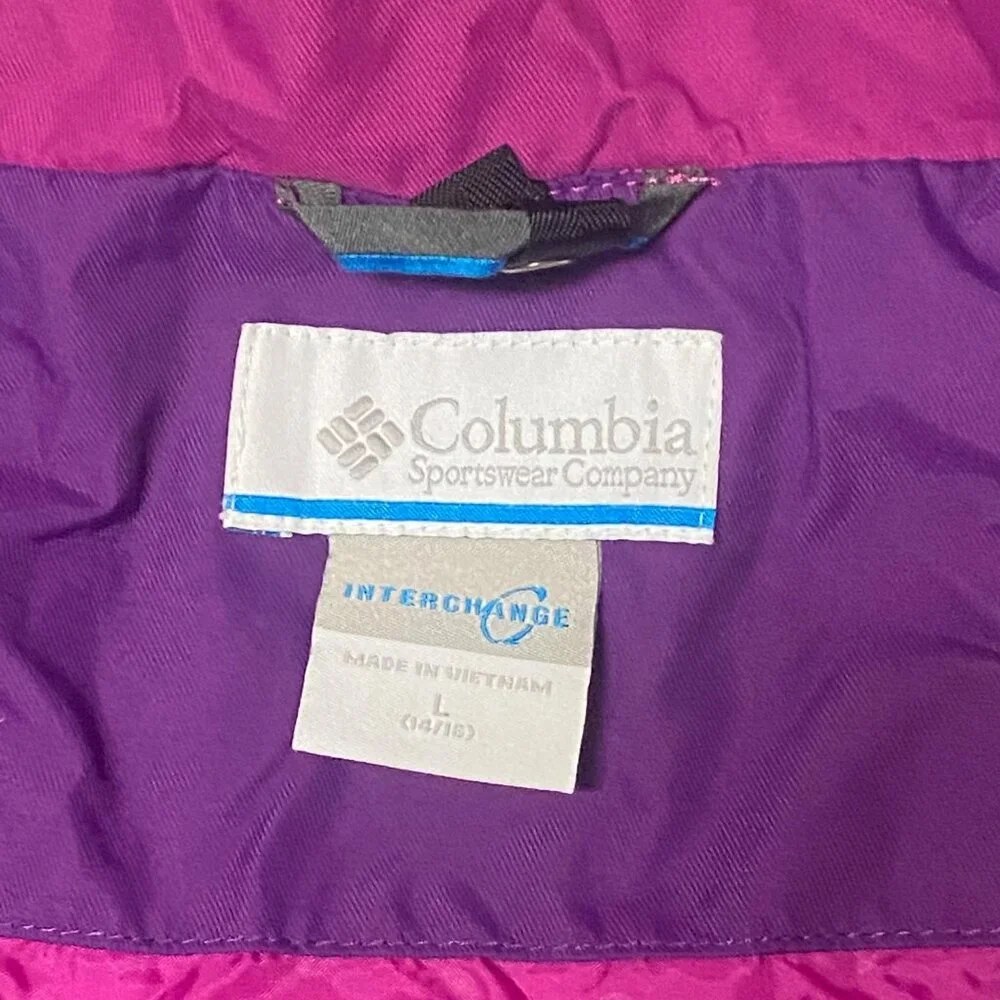 Columbia Bugaboo Raspberry Pink Kids 14‎ - 16 Jacket Outgrown Grow System VGUC